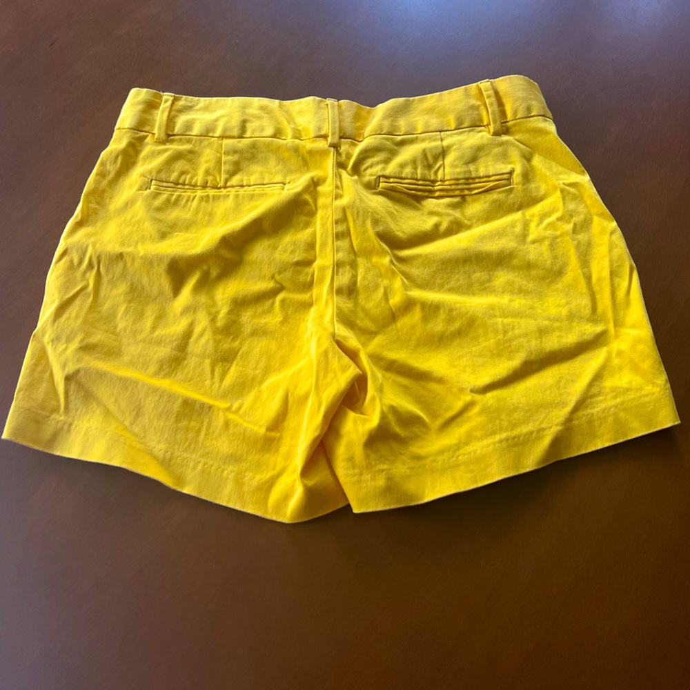 🔵 Banana Republic sz4 bright sunshine yellow shorts - Picture 2 of 8